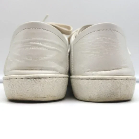 GUCCI ACE BEES & STARS EMBROIDERED SNEAKERS WHITE LEATHER SIZE 35.5 (Runs Large) - Picture 9 of 12